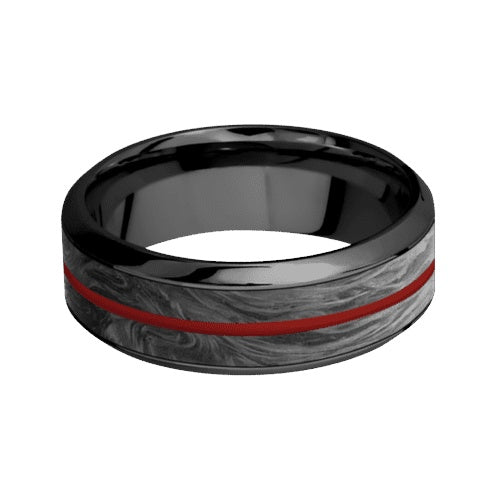 Lashbrook Zirconium Band with Polish Polished Finish