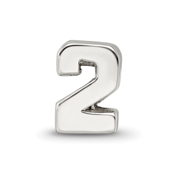 Sterling Silver Reflections Number 2 Bead