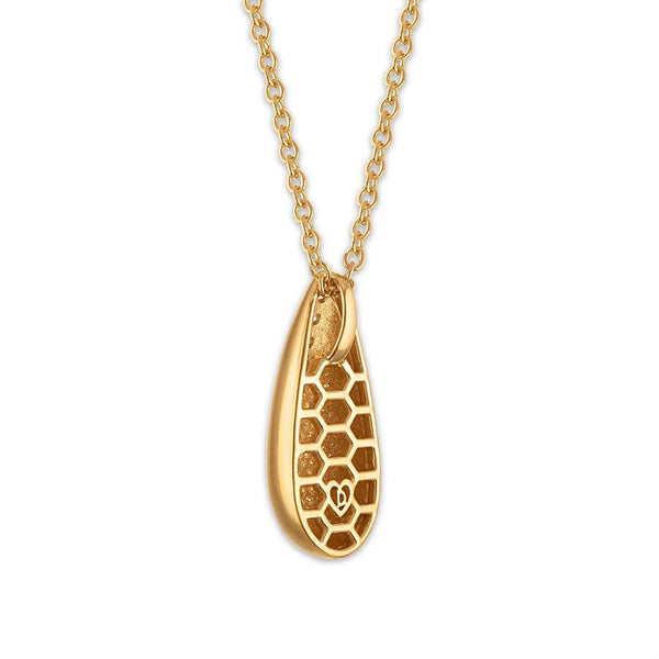 EcoLove 1/6 CTW Lab Grown Diamond 18-inch Pendant in Yellow Gold Plated Sterling Silver