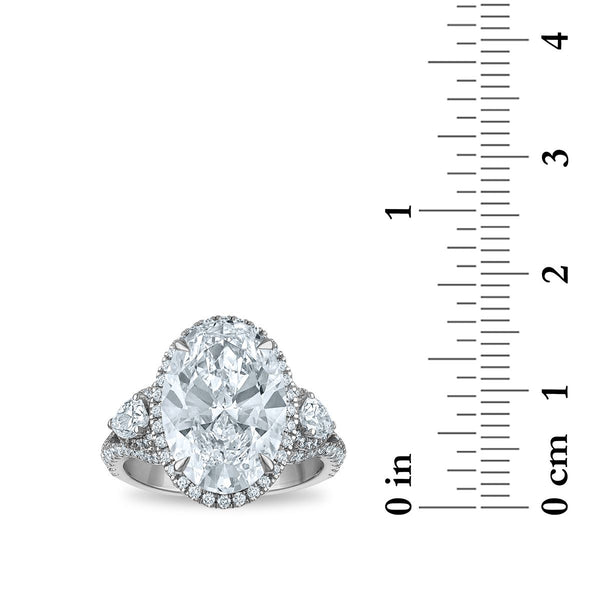 Signature EcoLove Diamond Dreams 7-1/4 CTW Lab Grown Diamond Halo Engagement Ring in 14KT White Gold