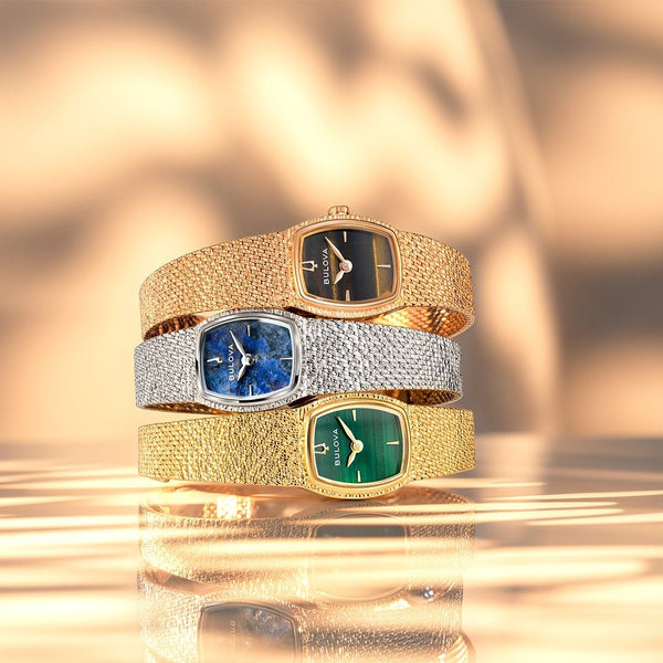 Bulova Womens Classic Silvertone Diamond Accent.  96L343