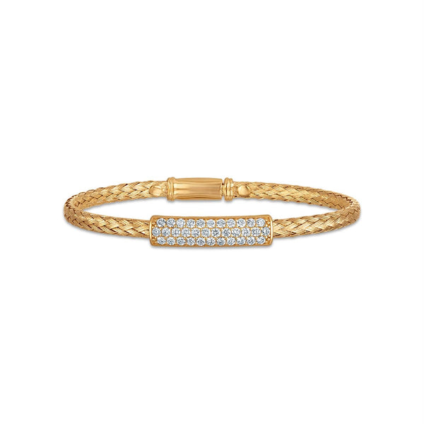 EcoLove 3/4 CTW Lab Grown Diamond 7.5-inch Bracelet in 18KT Yellow Gold Plated Sterling Silver