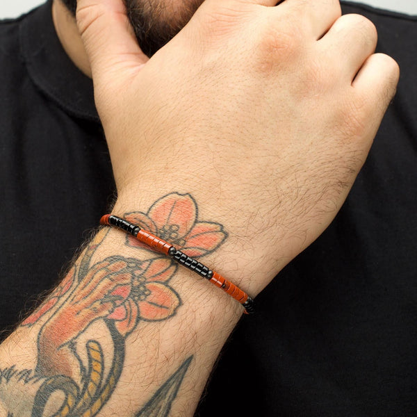 Inox Inferno Heishi Bead Bracelet