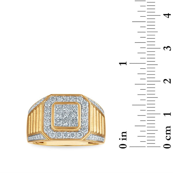 Signature EcoLove 1-1/2 CTW Lab Grown Diamond Fashion Ring in 14KT Yellow Gold