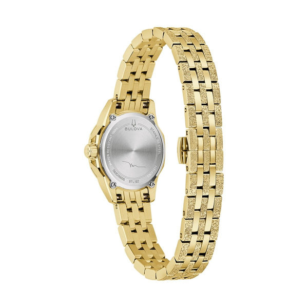 Bulova Marc Anthony with 25X25 MM Champagne Round Dial Stainless Steel Watch Band; 97L192 Series A
