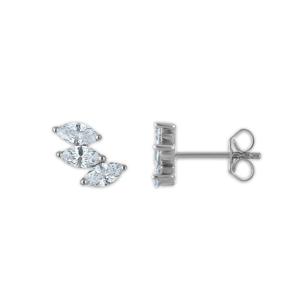 EcoLove 5/8 CTW Lab Grown Diamond Fashion Earrings in 10KT White Gold