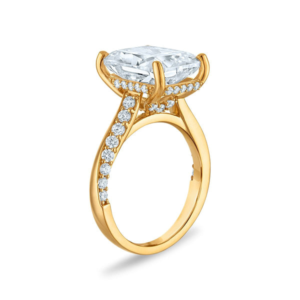 Signature EcoLove Diamond Dreams 7 CTW Radiant Lab Grown Diamond Bridal Set in 14KT Yellow Gold
