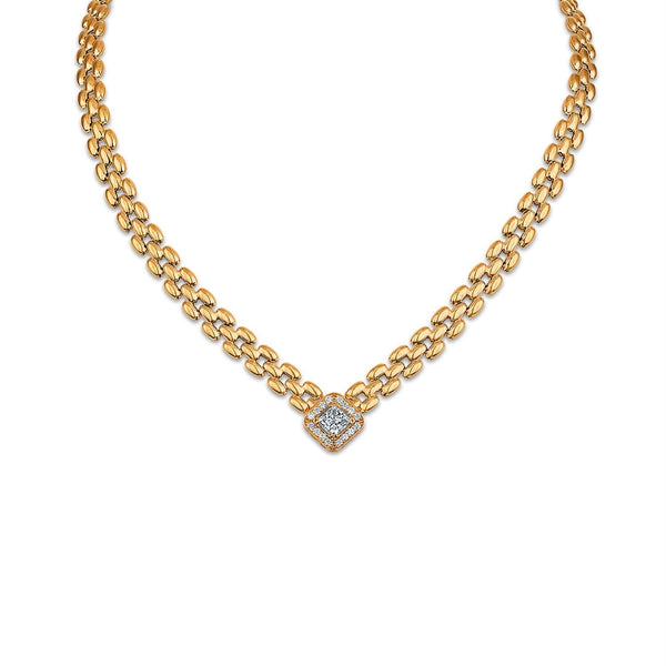 EcoLove 1-3/4 CTW Lab Grown Diamond 18-inch Necklace in 18KT Yellow Gold Plated Sterling Silver
