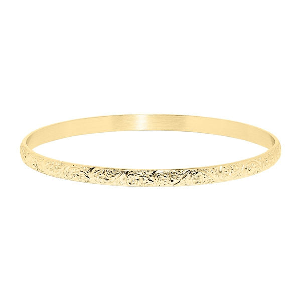 14KT Gold Filled 8-inch 4MM Slip-On Bangle Bracelet