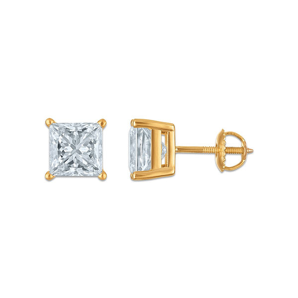 EcoLove 5 CTW Diamond Stud Earrings in 10KT Yellow Gold