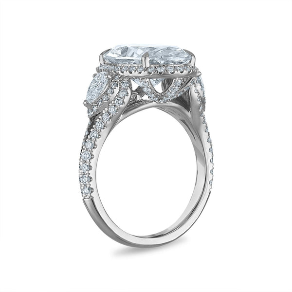 Signature EcoLove Diamond Dreams 7-1/4 CTW Lab Grown Diamond Halo Engagement Ring in 14KT White Gold