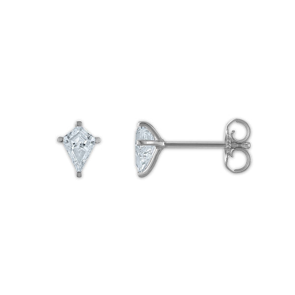 EcoLove 1/2 CTW Diamond Stud Earrings in 10KT White Gold