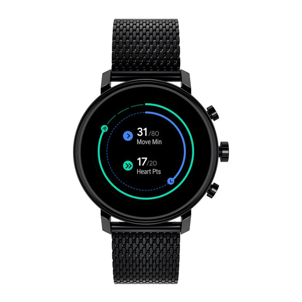 Movado Connect 2.0 Black Ion-Plated Stainless Steel Mesh Bracelet 42MM Smartwatch. 3660034