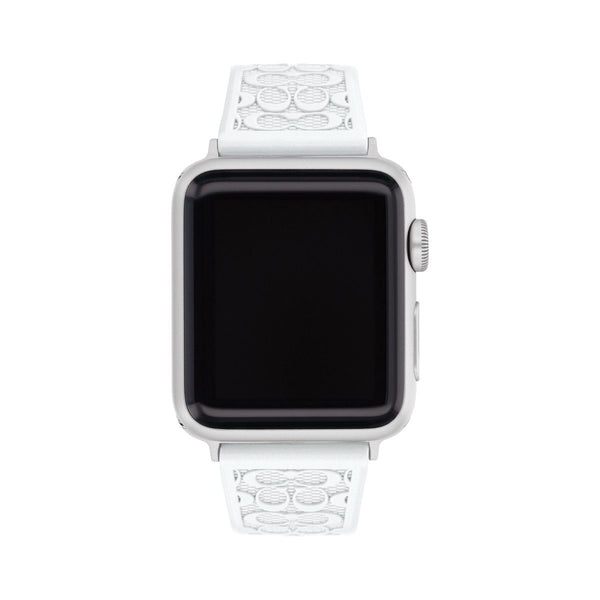 Coach Monogram Silicone Apple Watch Strap Only. Fits 38MM/40MM/41MM. 14700210