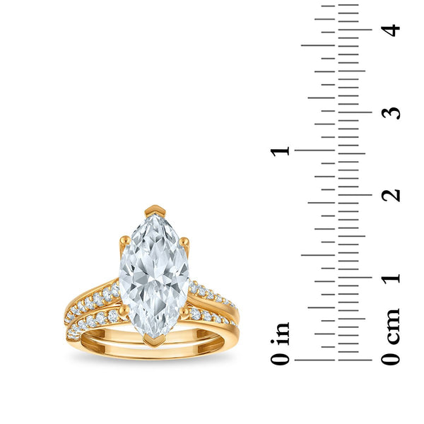 Signature EcoLove Diamond Dreams 4-3/4 CTW Lab Grown Diamond Bridal Set in 14KT Yellow Gold