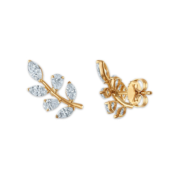 EcoLove 2 CTW Lab Grown Diamond Earrings in 10KT Yellow Gold