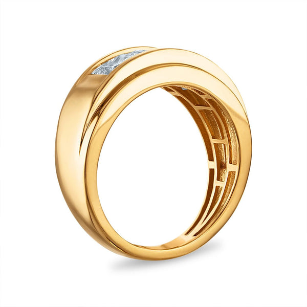 Signature EcoLove 3 CTW Lab Grown Diamond Wedding Ring in 14KT Yellow Gold