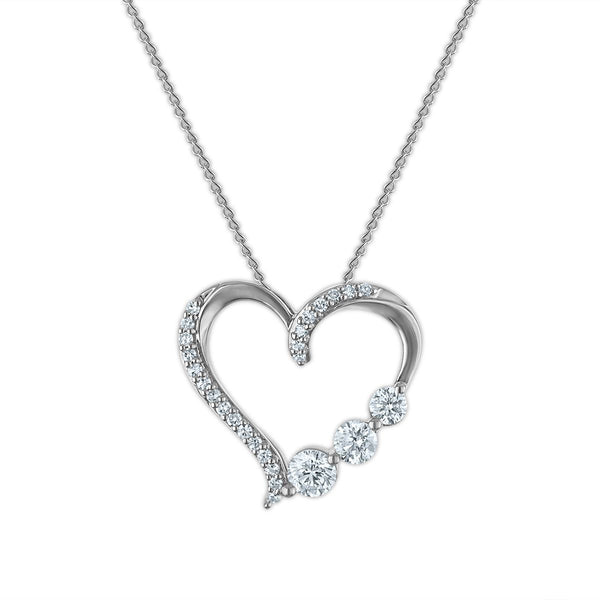 EcoLove 1/2 CTW Lab Grown Diamond 18-inch Pendant in Sterling Silver