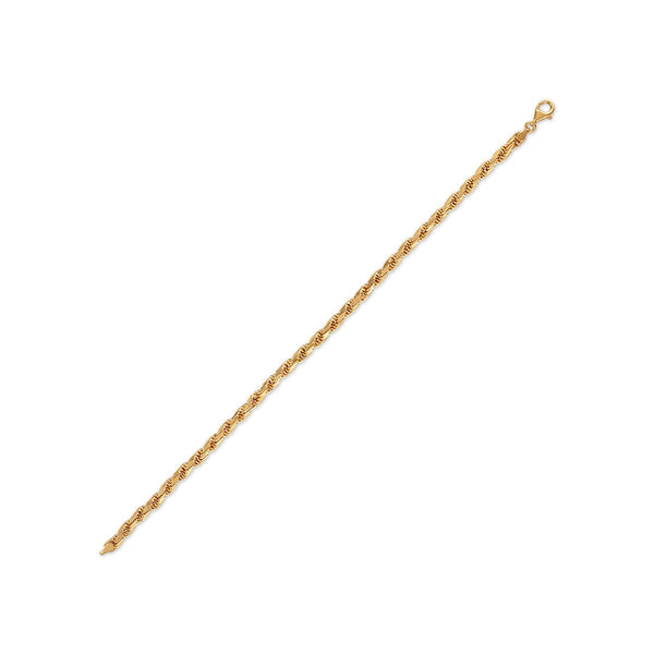 14KT Yellow Gold 8.5-inch 4MM Rope Bracelet