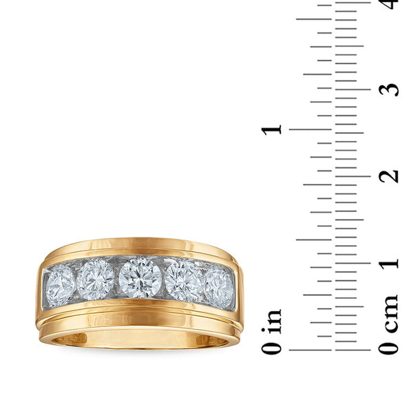 EcoLove 2 CTW Lab Grown Diamond Wedding Ring in 10KT Yellow Gold