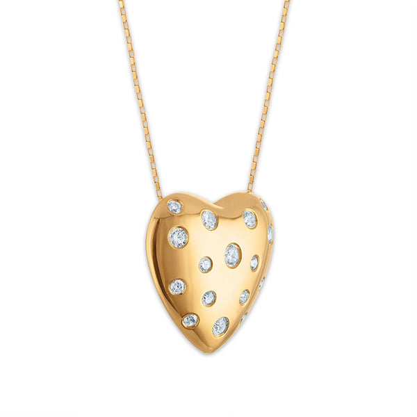 EcoLove 1/3 CTW Lab Grown Diamond 18-inch Pendant in Yellow Gold Plated Sterling Silver