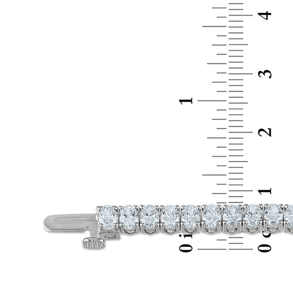 Signature EcoLove 6 CTW Lab Grown Diamond 7-inch Tennis Bracelet in 14KT White Gold