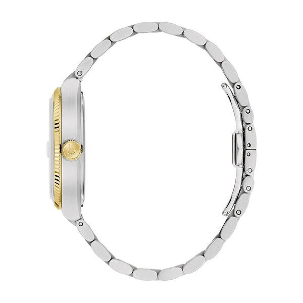 Bulova Black Dial  Stainless Steel Bracelet Super Seville.  98B458