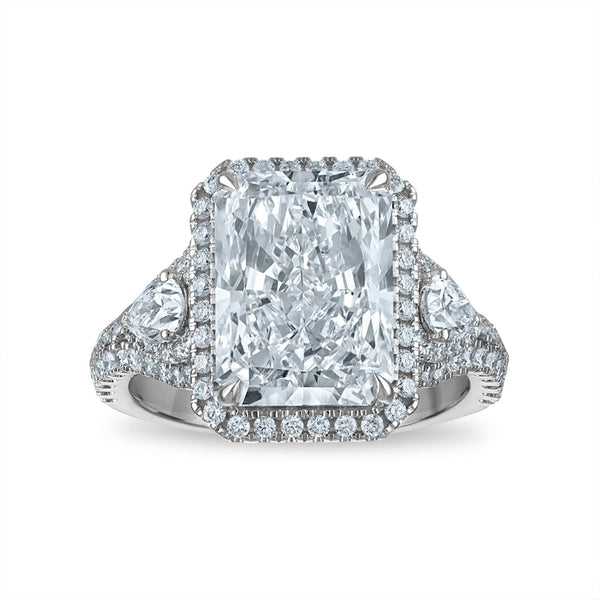 Signature EcoLove Diamond Dreams 6-1/4 CTW Lab Grown Diamond Halo Engagement Ring in 14KT White Gold