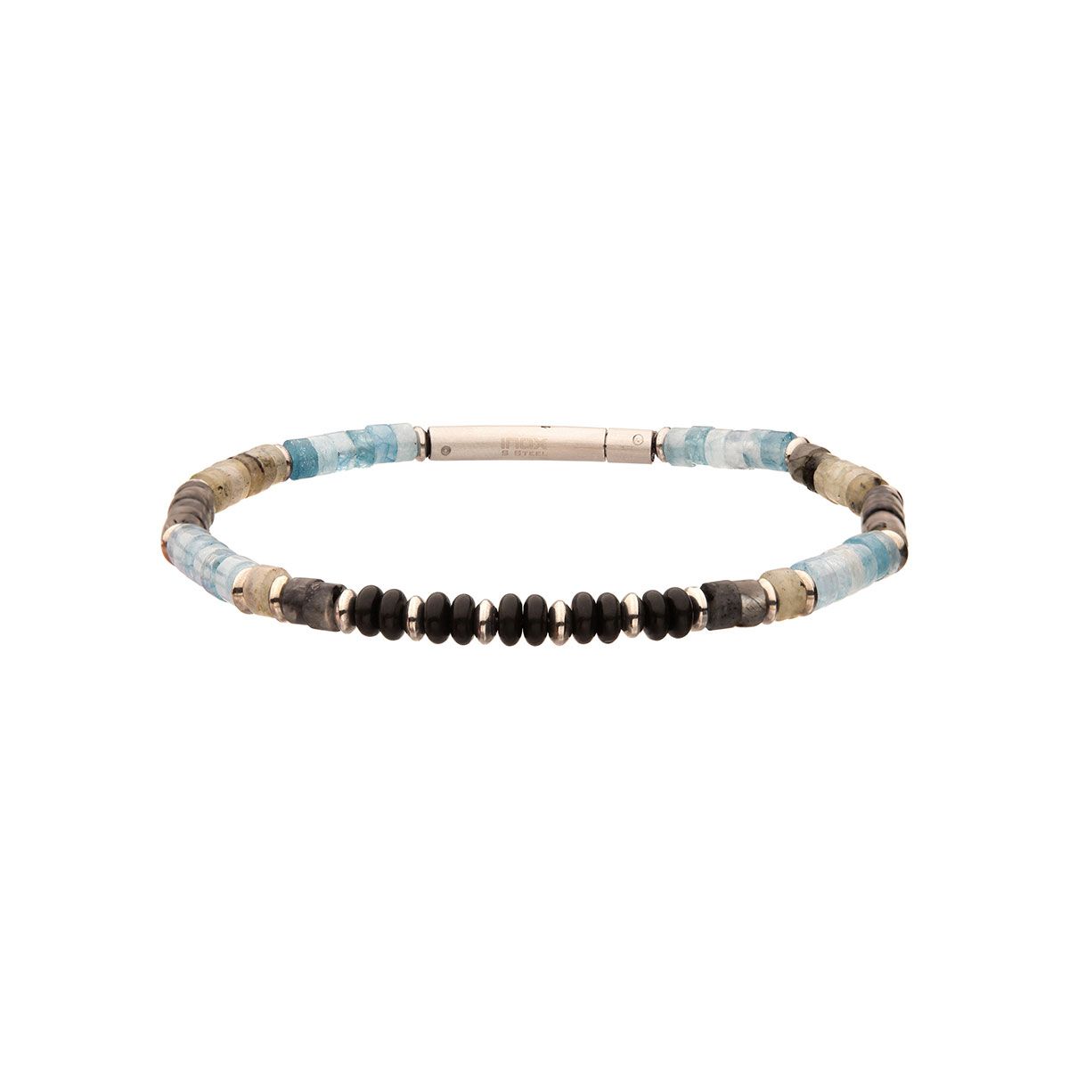 Inox Tundra Heishi Bead Bracelet