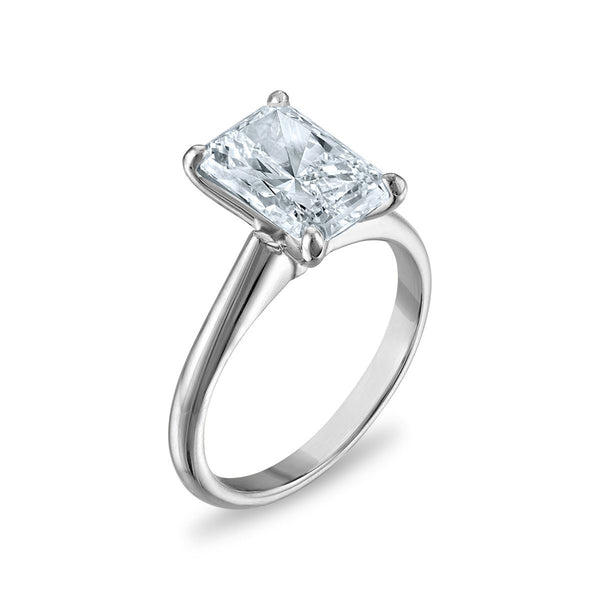 Signature Certificate 8X EcoLove 3 CTW Lab Grown Diamond Solitaire Engagement Ring in 14KT White Gold