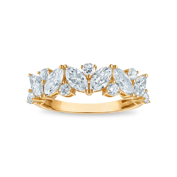 Signature EcoLove 1-1/2 CTW Lab Grown Diamond Anniversary Ring in 14KT Yellow Gold