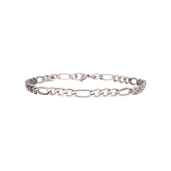 Inox Titanium 6.5-inch 4.7MM Figaro Bracelet