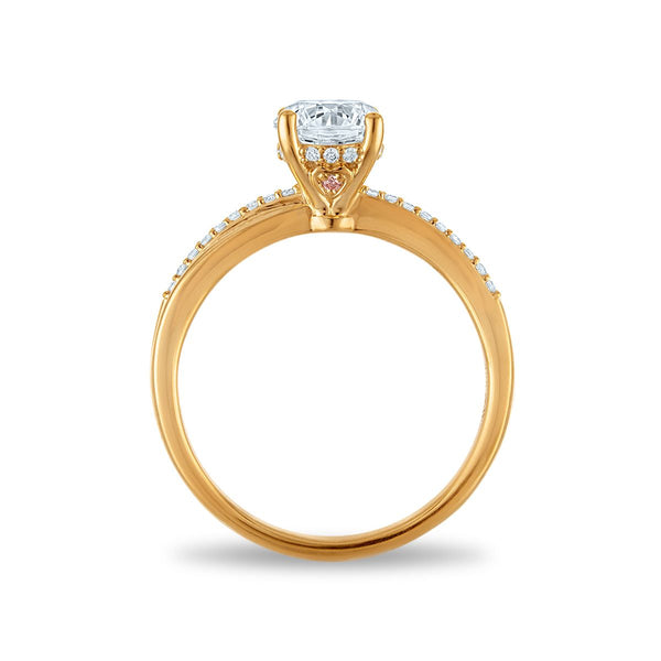LoveSong EcoLove 1-1/5 CTW Lab Grown Diamond Bridal Set in 10KT Yellow Gold