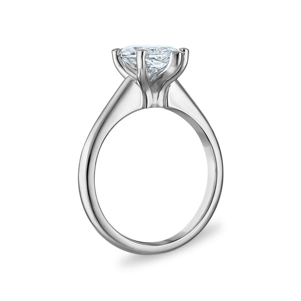 Signature Certificate 8X EcoLove 2 CTW Lab Grown Diamond Solitaire Engagement Ring in 14KT White Gold