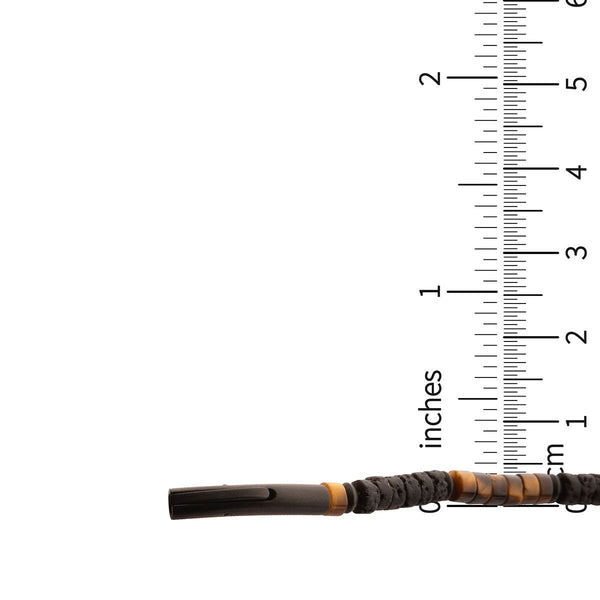 Inox Magma Tiger Heishi Bead Bracelet
