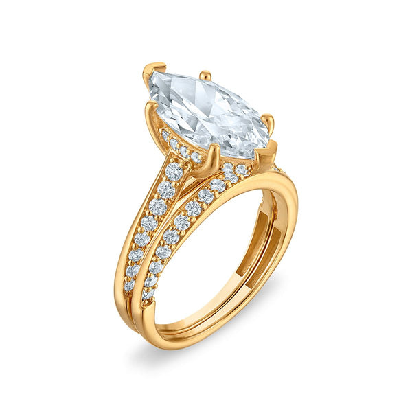 Signature EcoLove Diamond Dreams 4-3/4 CTW Lab Grown Diamond Bridal Set in 14KT Yellow Gold