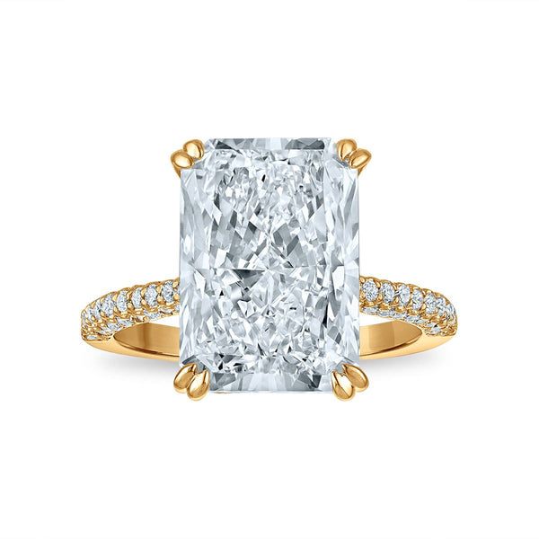 Signature EcoLove Diamond Dreams 8-3/4 CTW Lab Grown Diamond Radiant Engagement Ring in 14KT Yellow Gold
