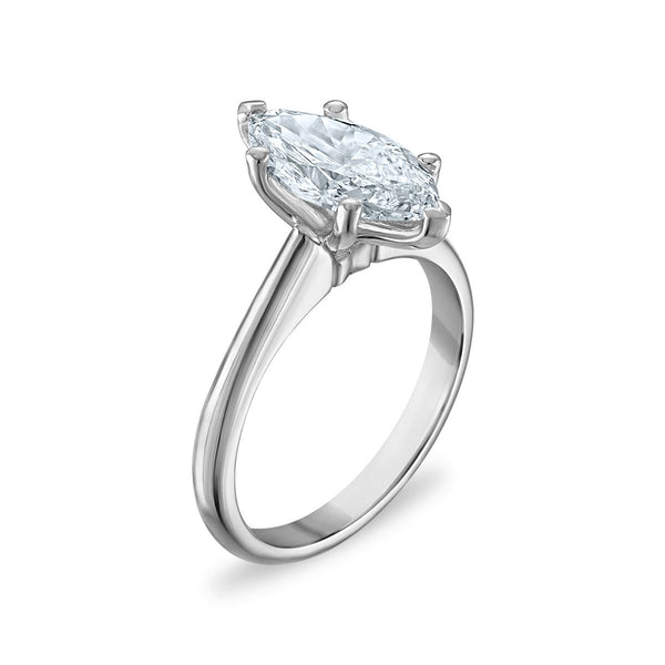 Signature Certificate 8X EcoLove 2 CTW Lab Grown Diamond Solitaire Engagement Ring in 14KT White Gold