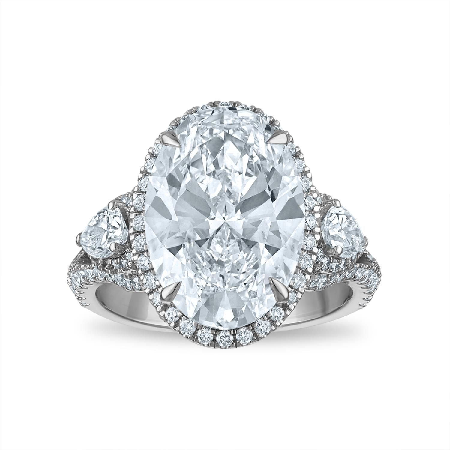 Signature EcoLove Diamond Dreams 7-1/4 CTW Lab Grown Diamond Halo Engagement Ring in 14KT White Gold