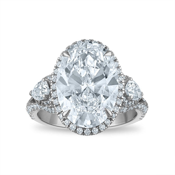 Signature EcoLove Diamond Dreams 7-1/4 CTW Lab Grown Diamond Halo Engagement Ring in 14KT White Gold