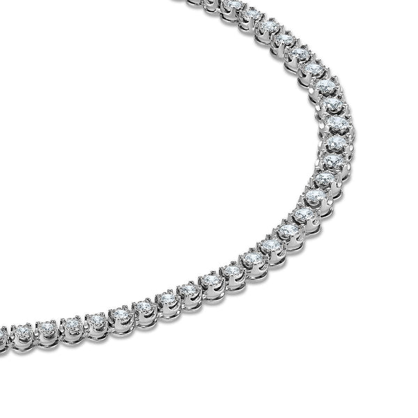 EcoLove 3 CTW Lab Grown Diamond 17-inch Tennis Necklace in Sterling Silver
