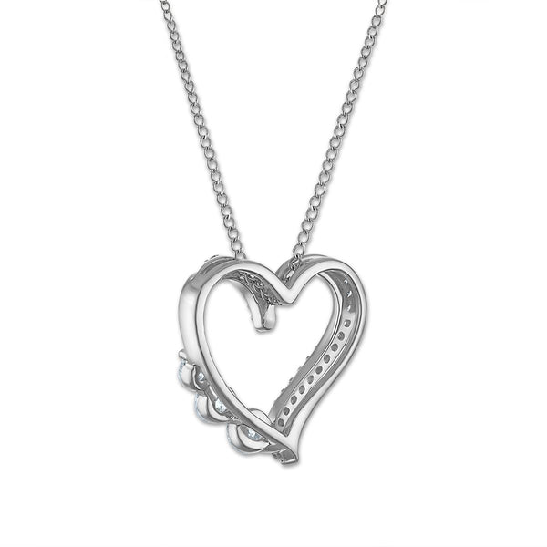 EcoLove 1/2 CTW Lab Grown Diamond 18-inch Pendant in Sterling Silver
