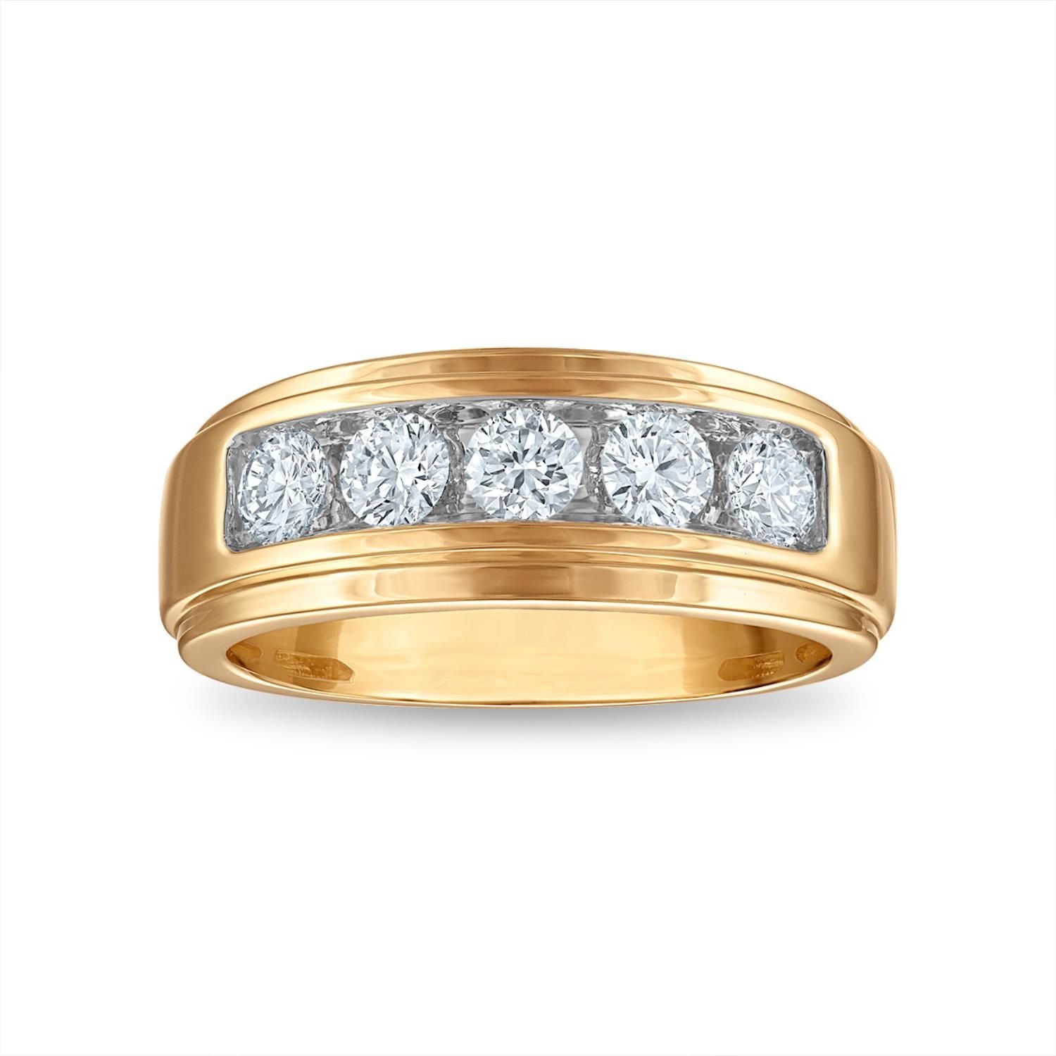 EcoLove 1 CTW Lab Grown Diamond Wedding Ring in 10KT Yellow Gold