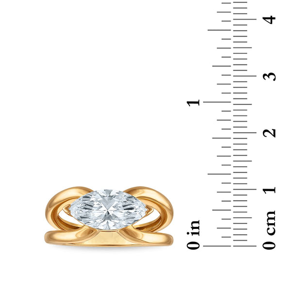 Signature EcoLove 2 CTW Lab Grown Diamond Fashion Ring in 14KT Yellow Gold