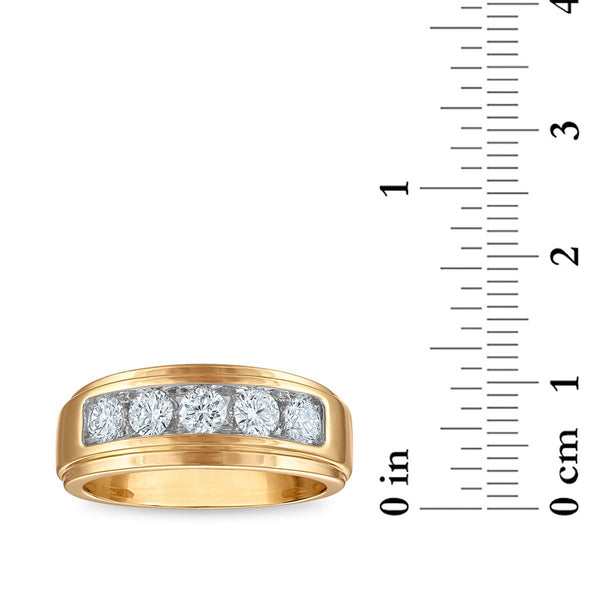EcoLove 1 CTW Lab Grown Diamond Wedding Ring in 10KT Yellow Gold