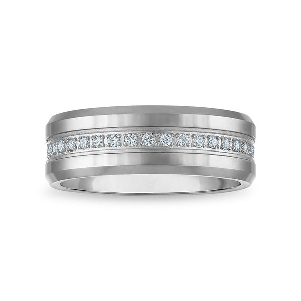 5/8 CTW Lab Grown Diamond Eternity Band in Tungsten. Size 13.5