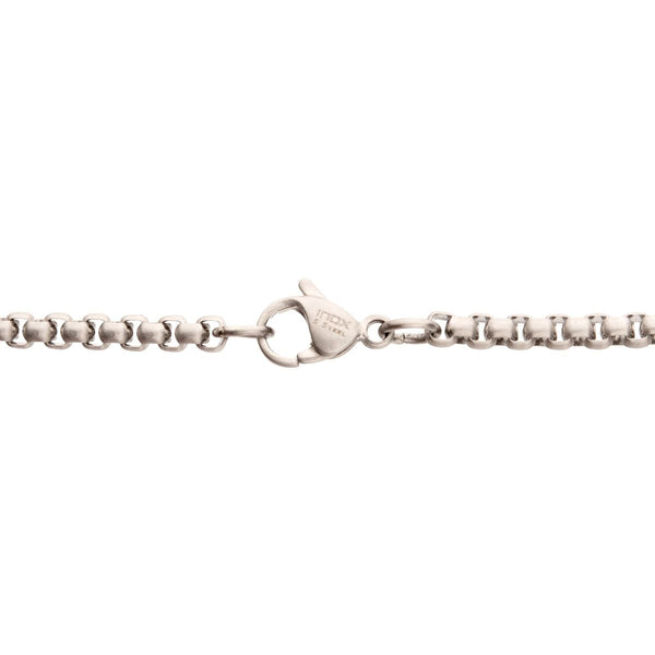 Inox Antiqued Matte Finish Stainless Steel  24-inch Largemouth Bass Pendant