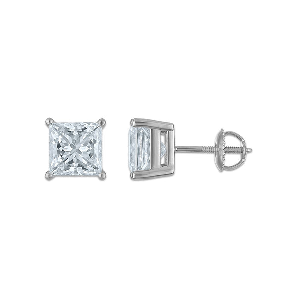 EcoLove 5 CTW Diamond Stud Earrings in 10KT White Gold