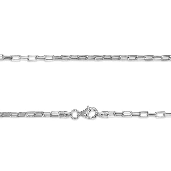 Sterling Silver 20-inch 2.5MM Box Open Chain
