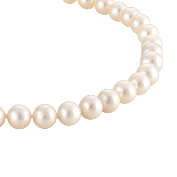 7MM Pearl Strand 18-inch Necklace in 14KT Yellow Gold